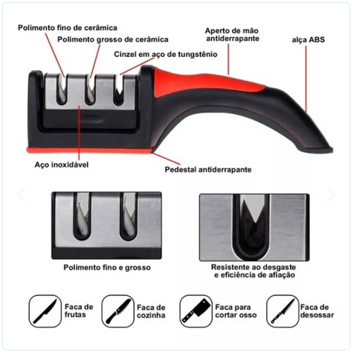 Afilador de cuchillos / tijeras Manual