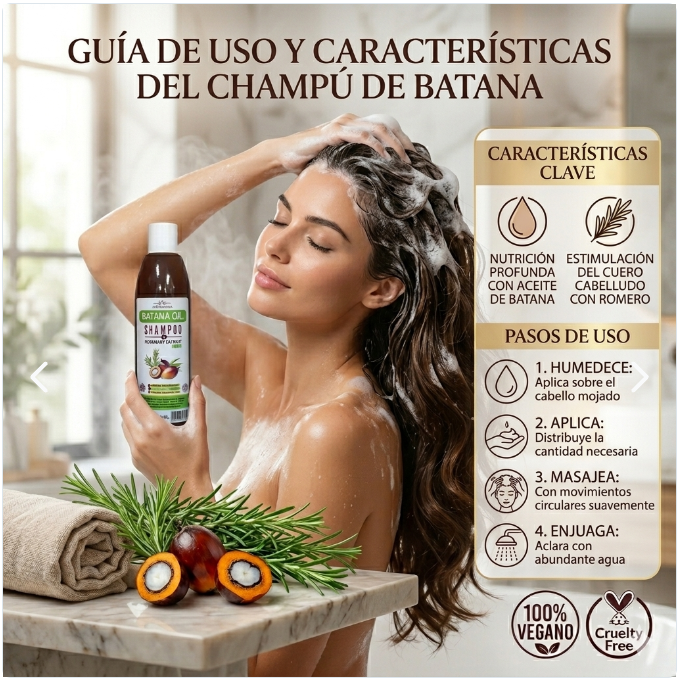 Shampoo Batana Crecimiento Cabello